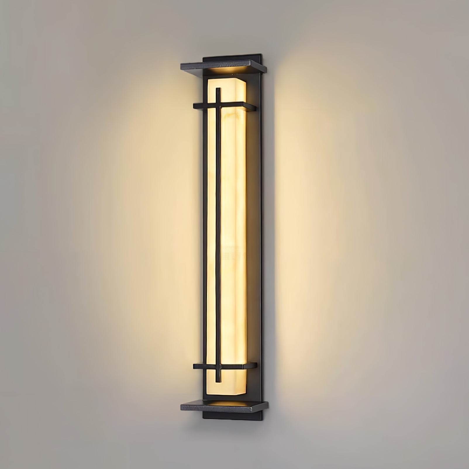 Lurean | Prostokątna zewnętrzna lampa ścienna LED