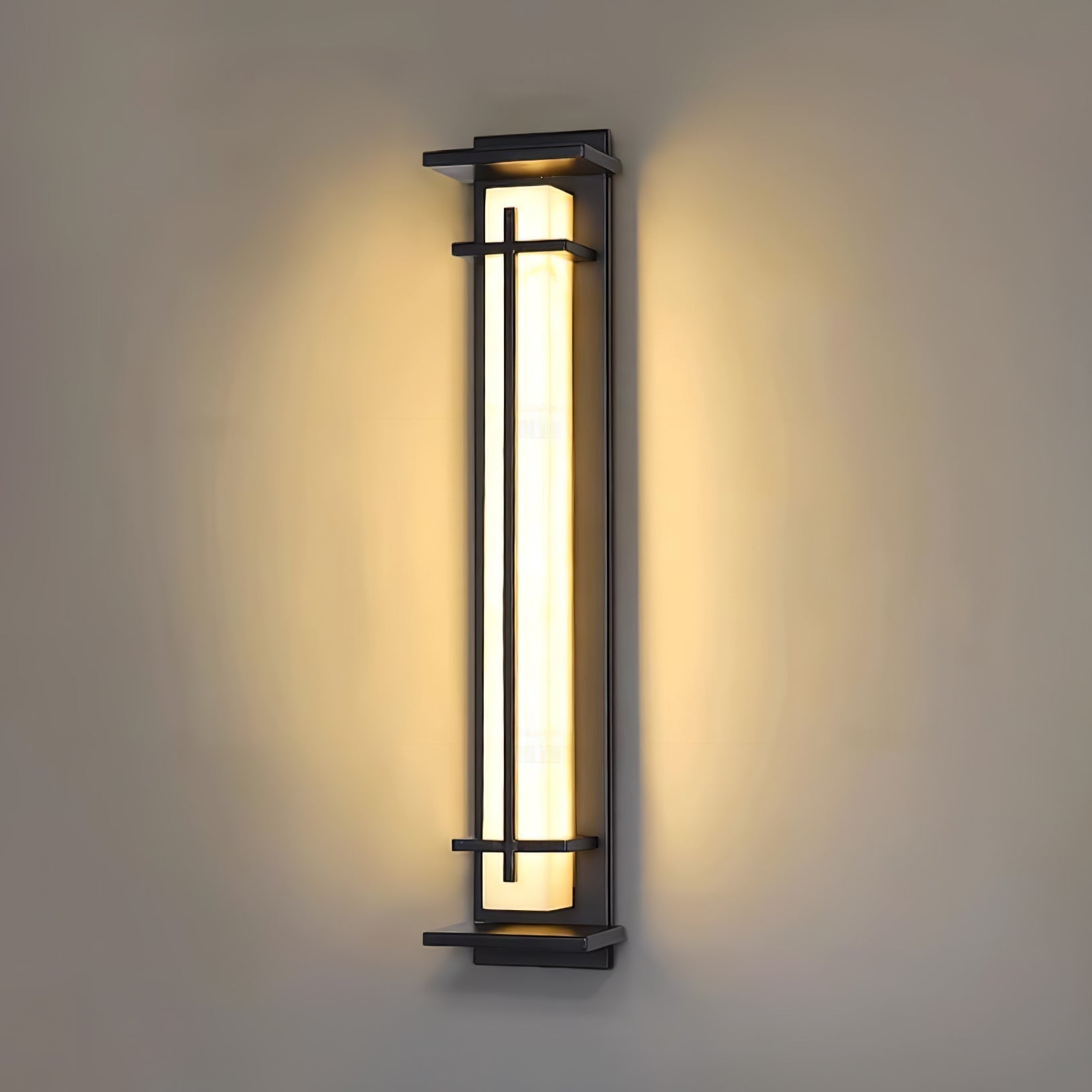 Lurean | Prostokątna zewnętrzna lampa ścienna LED