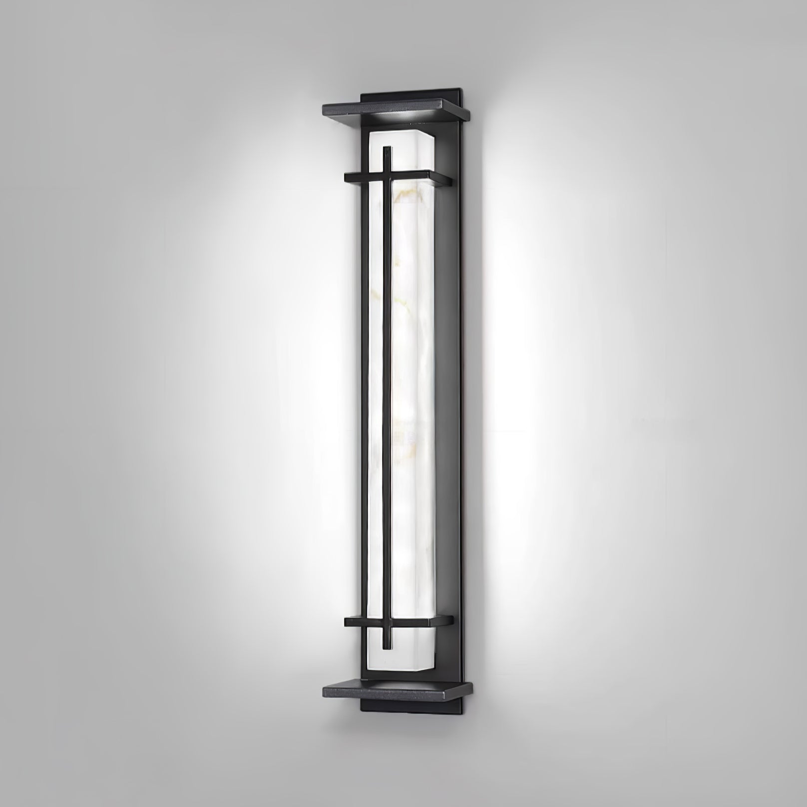 Lurean | Prostokątna zewnętrzna lampa ścienna LED