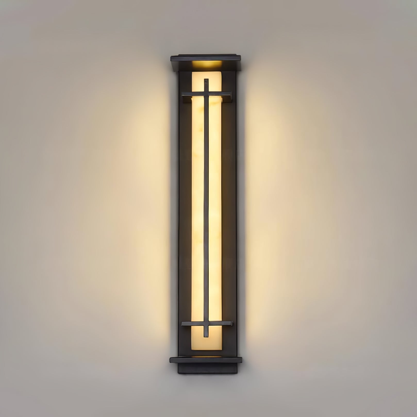 Lurean | Prostokątna zewnętrzna lampa ścienna LED