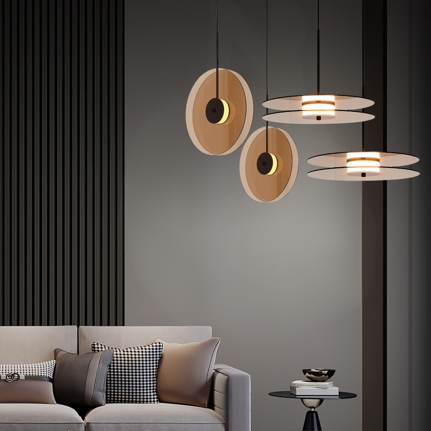 Aurelin | Lampa wisząca z podwójnym kloszem