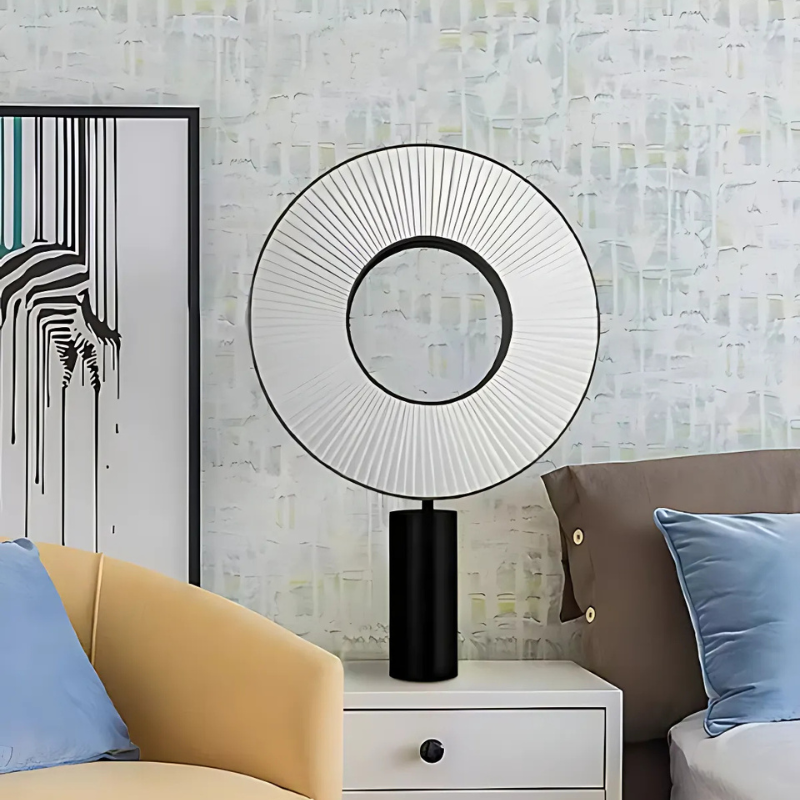 Solara | Nowoczesna lampa stołowa LED solarna czarna