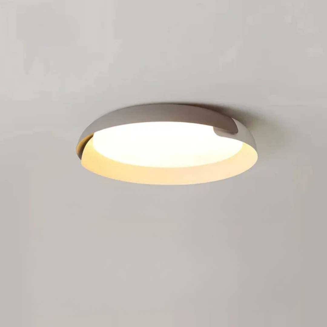 Aurelio – lampa sufitowa LED z drewnianą ramą