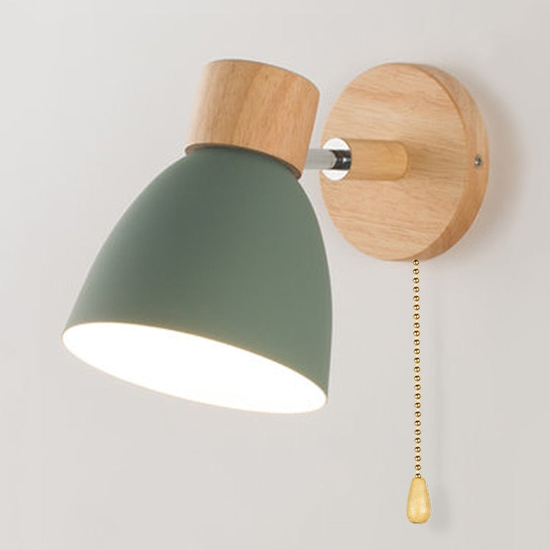Nordwood | Skandynawska drewniana lampa ścienna