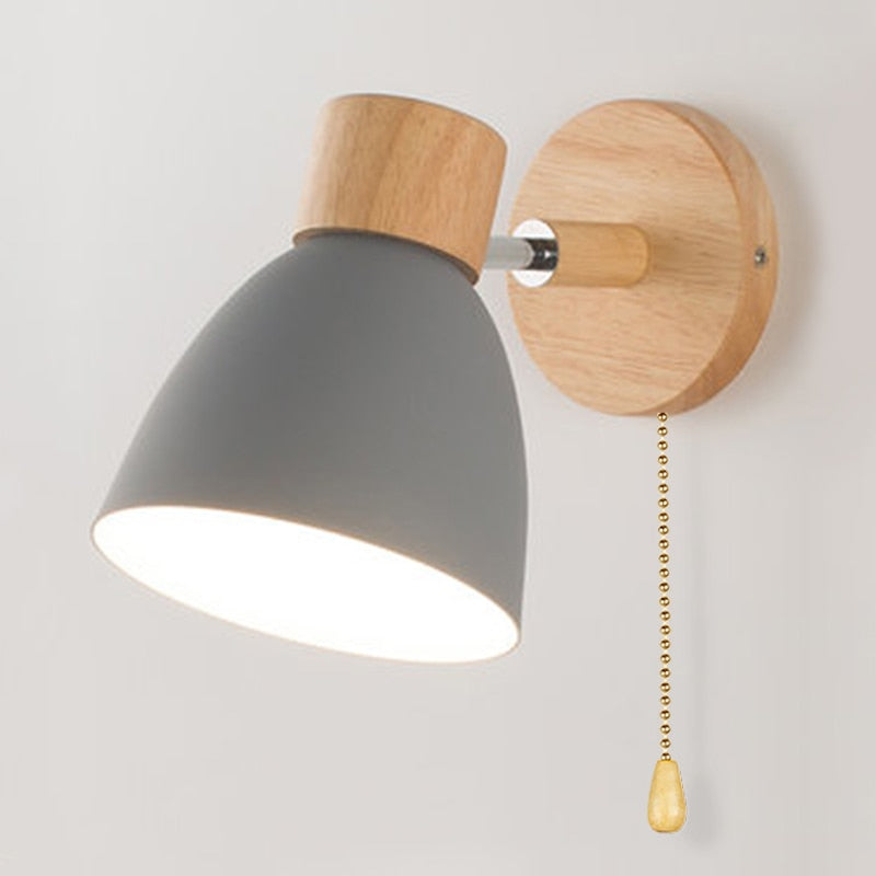 Nordwood | Skandynawska drewniana lampa ścienna