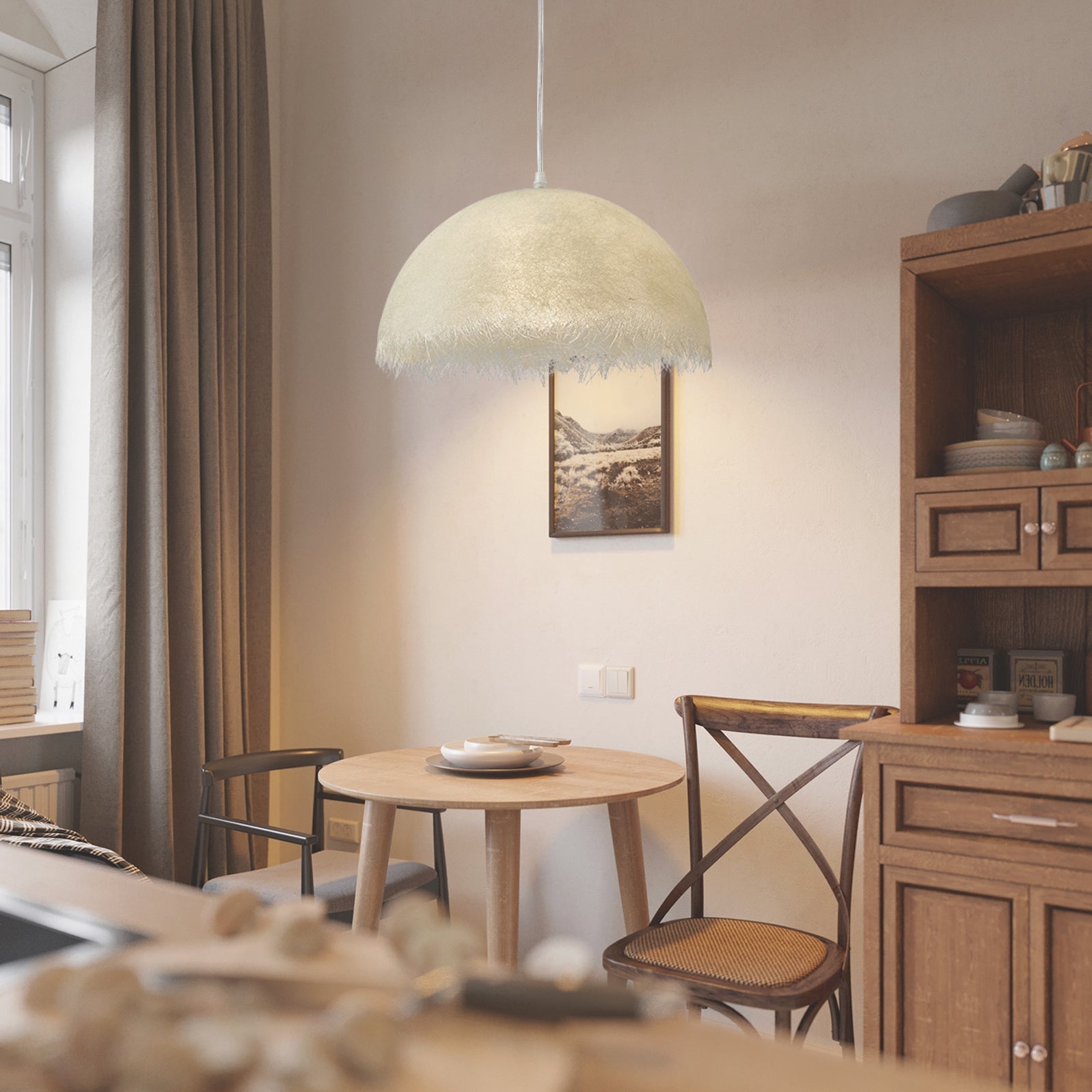 Elvianne | Lampa wisząca półkulista
