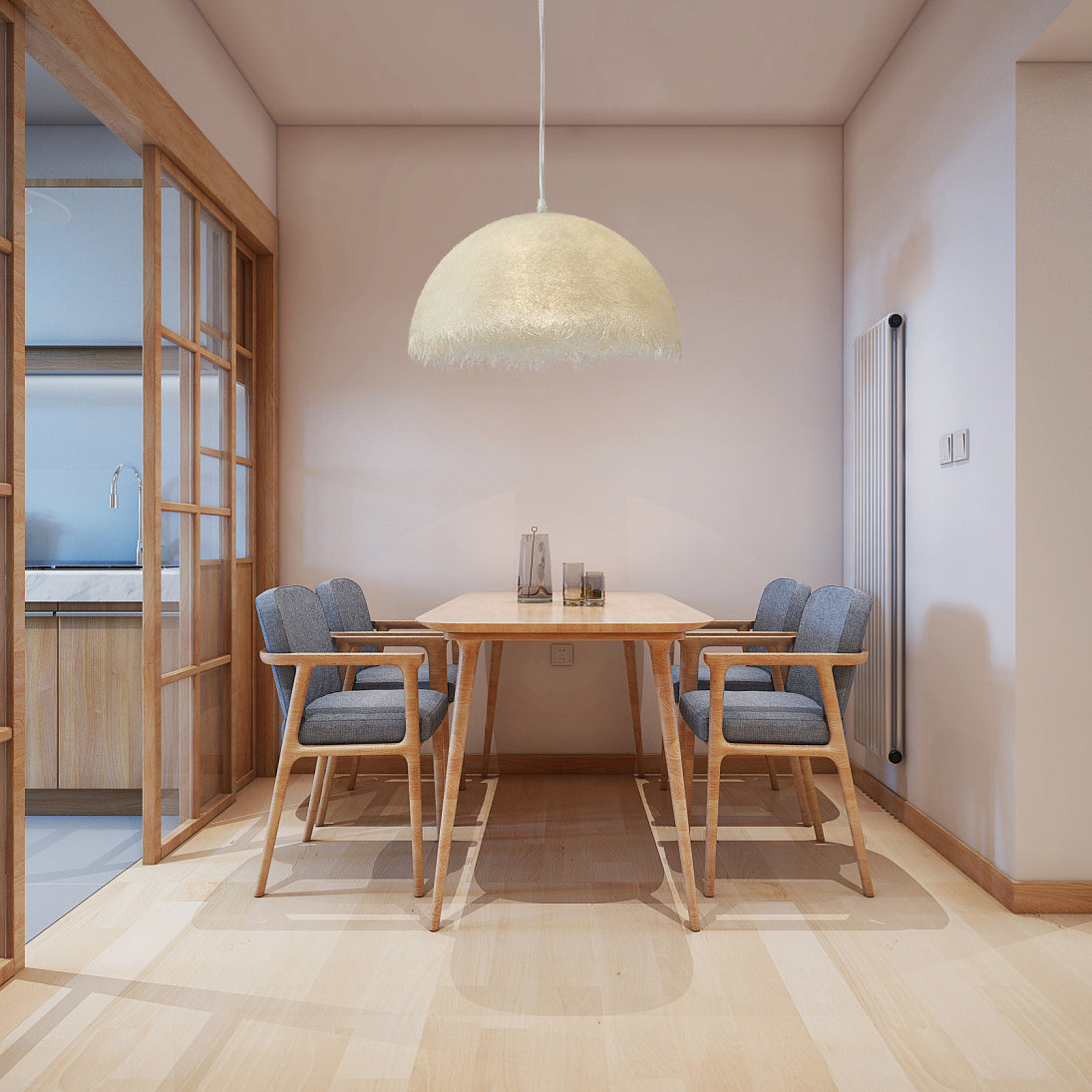 Elvianne | Lampa wisząca półkulista