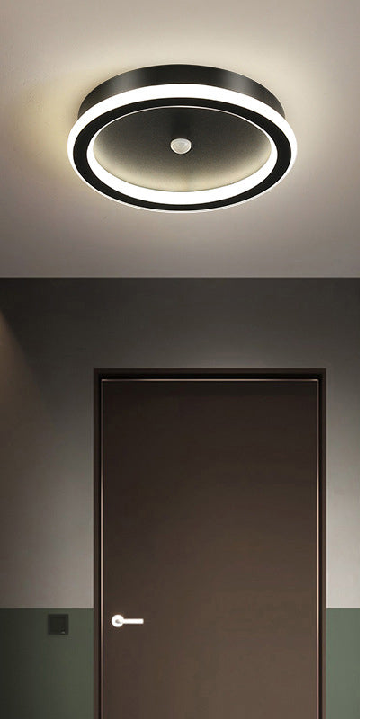 Zerian | Kwadratowa lampa sufitowa z ramką LED