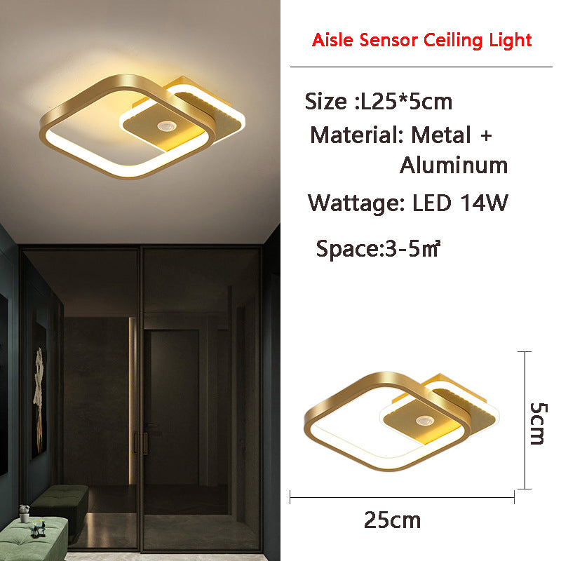 Zerian | Kwadratowa lampa sufitowa z ramką LED