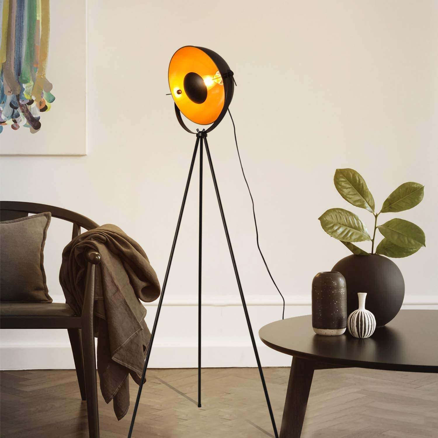 Aureon | Lampa podłogowa retro na trójnogu