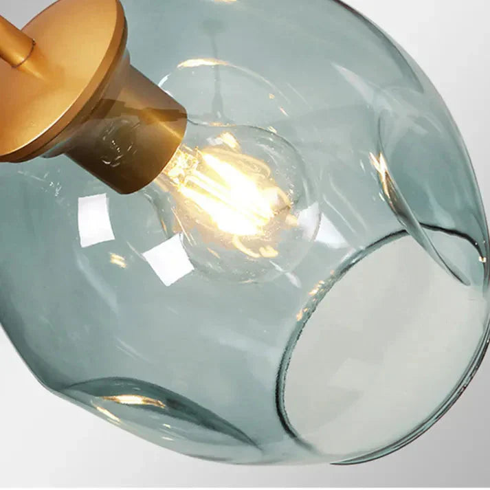 Amberlo | Nowoczesna lampa wisząca ze szklanym wzorem
