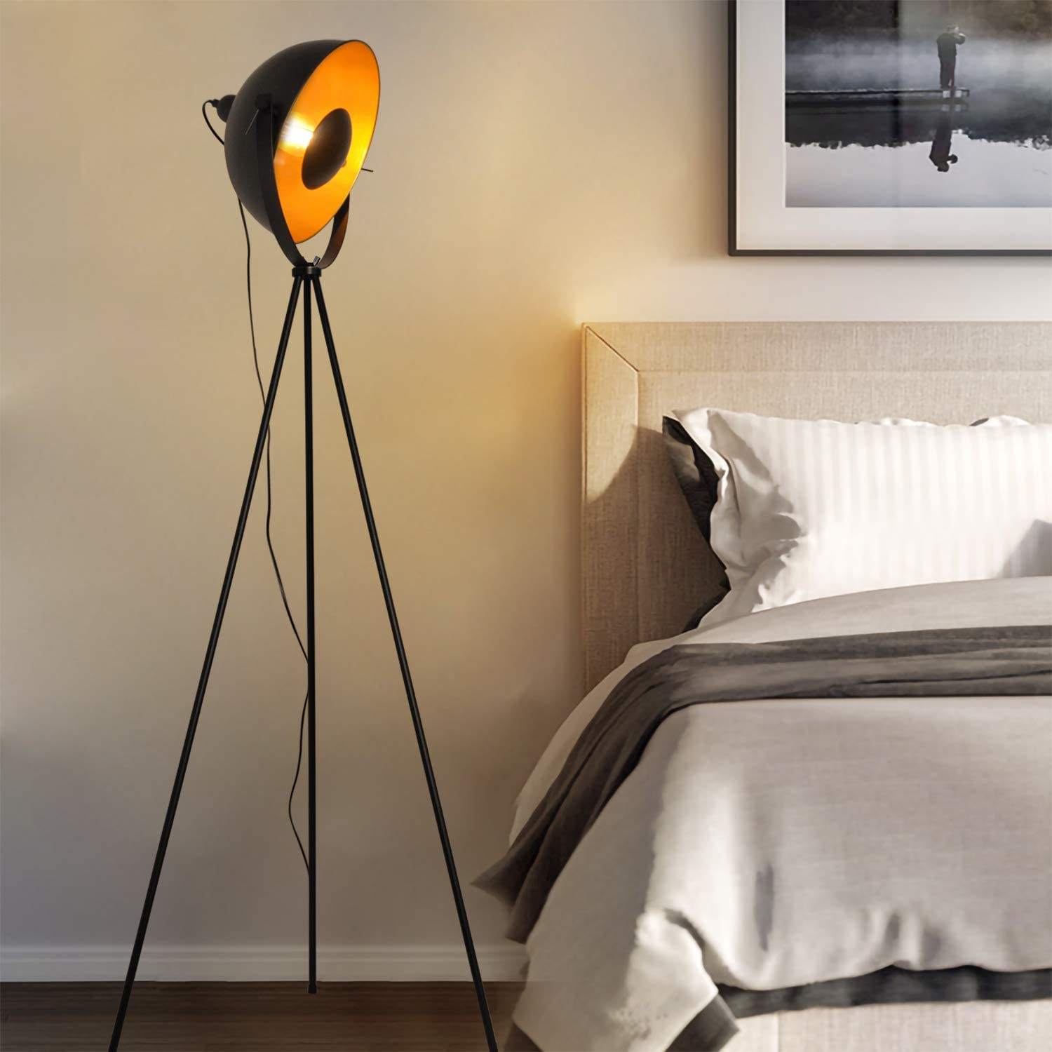 Aureon | Lampa podłogowa retro na trójnogu