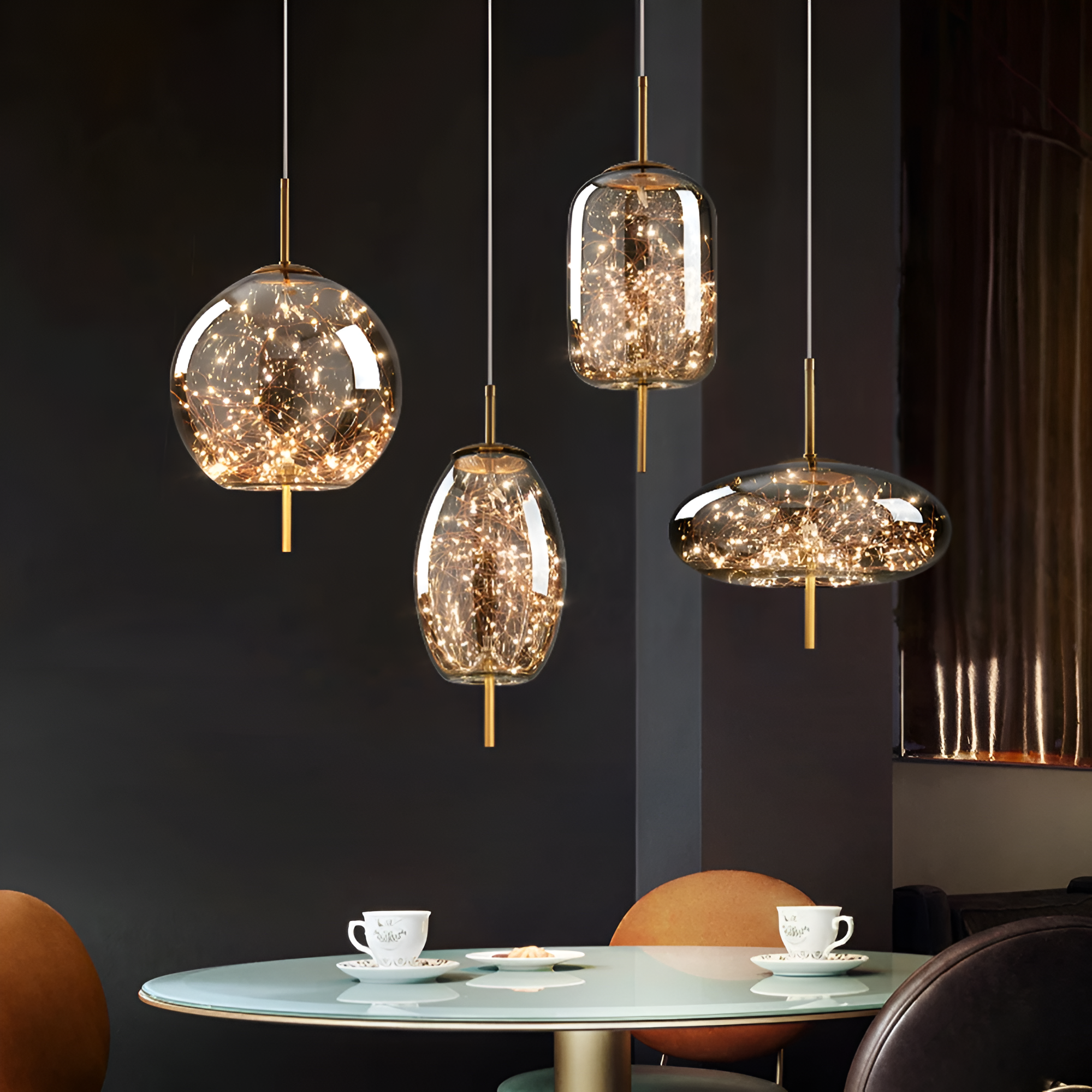 Aurora | Szklana lampa wisząca LED Nordic