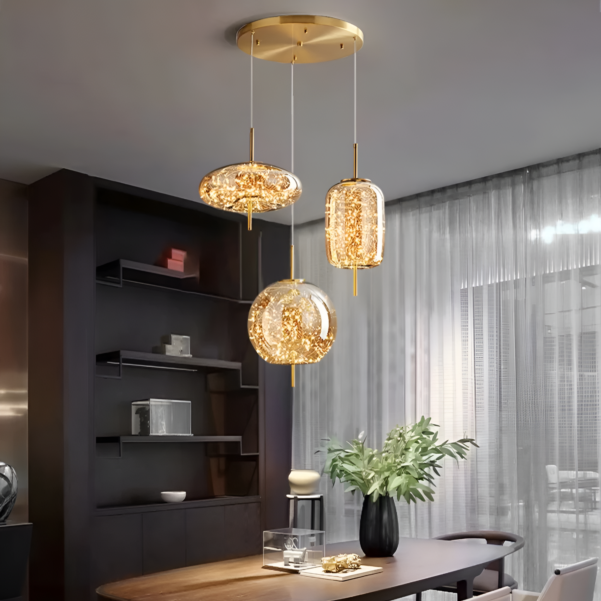 Aurora | Szklana lampa wisząca LED Nordic