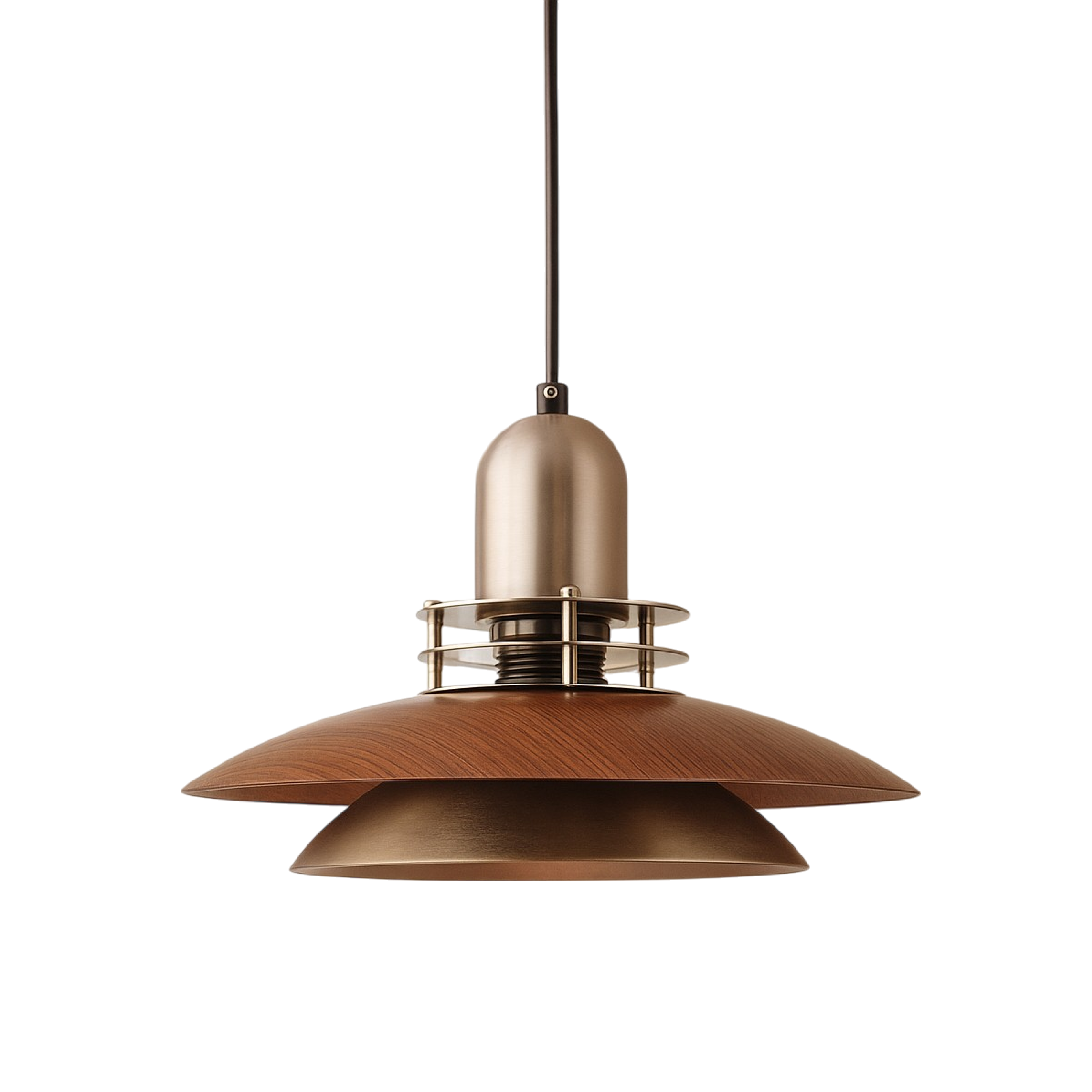 Tavaro | Lampa wisząca z drewnianym wzorem