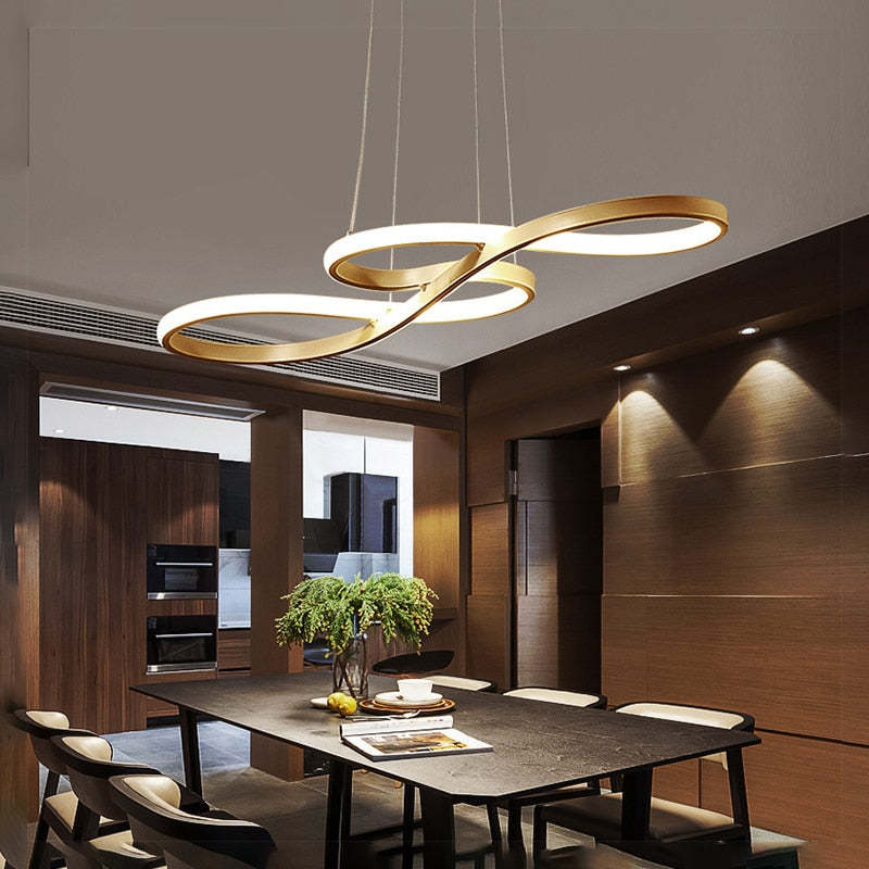 Infinora | LED Pendelleuchte im Wellen-Design