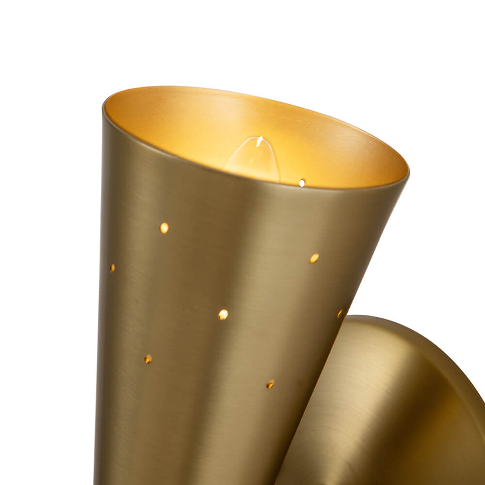 Brassica | Kinkiet o podwójnym stożkowym kształcie