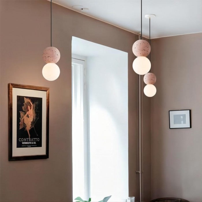 Oriva | minimalistyczna lampa wisząca w kształcie kuli