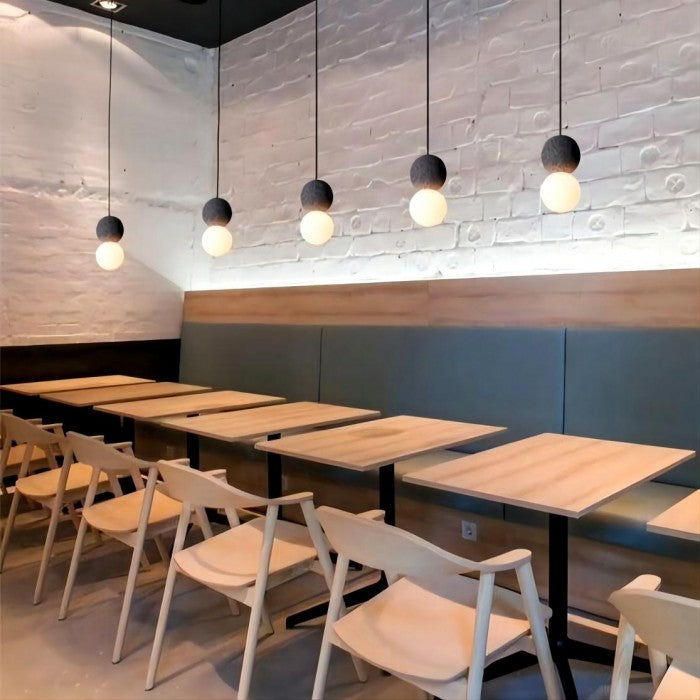 Oriva | minimalistyczna lampa wisząca w kształcie kuli