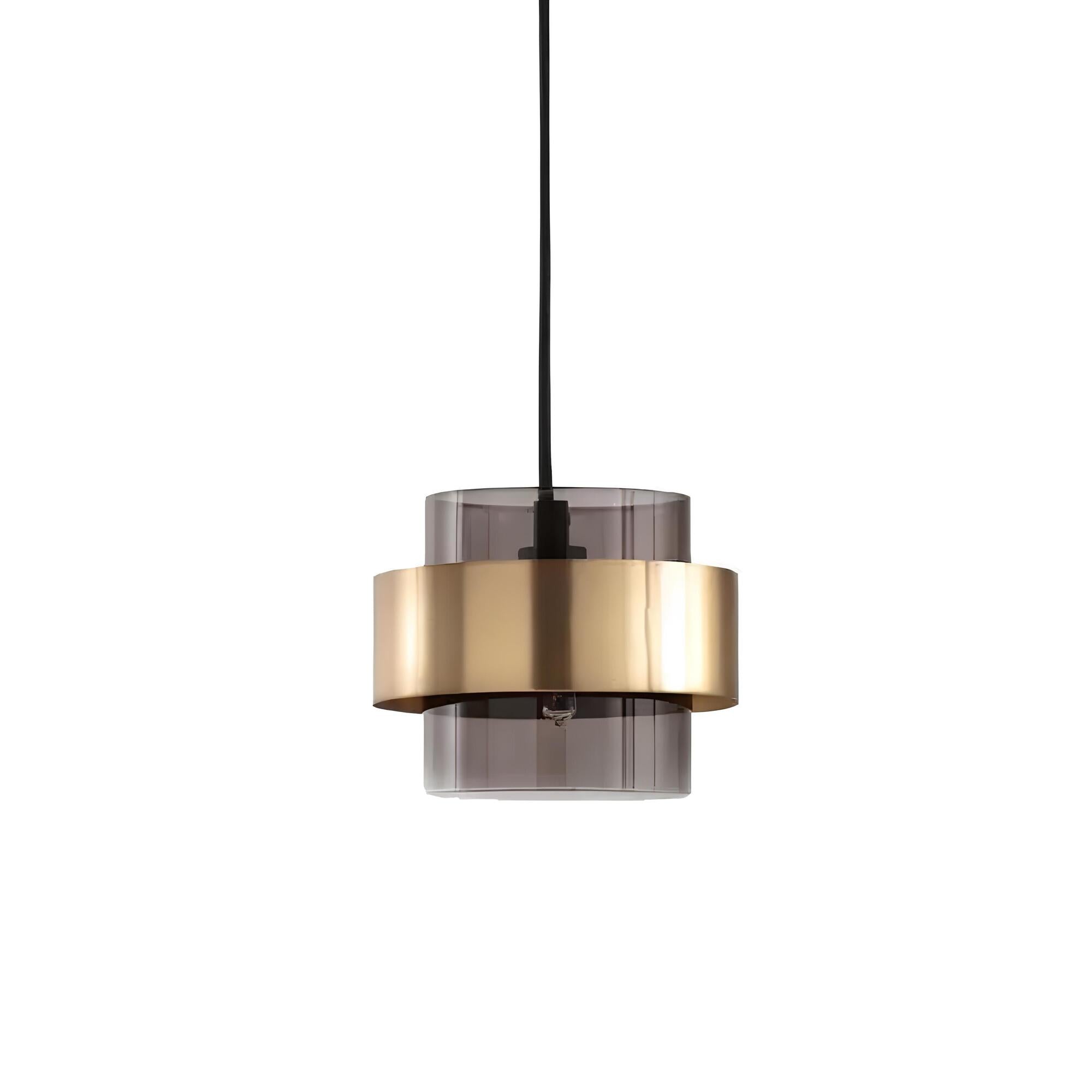 Velira | Lampa wisząca w szklano-metalowym designie