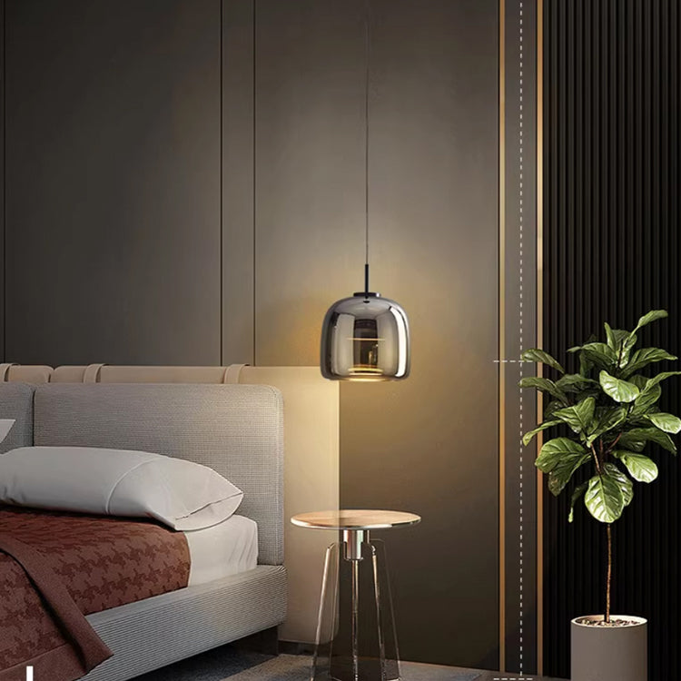 Glazura | Lampa wisząca ze szkła dymionego