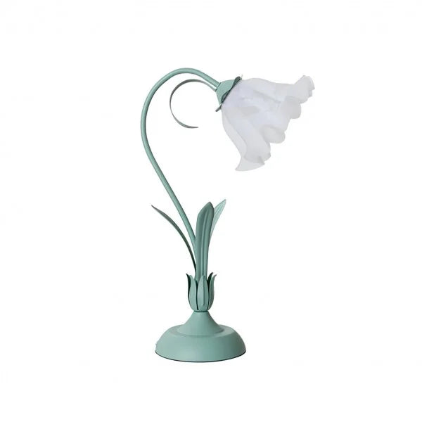 Florina | Kwiatowa lampa stołowa z kloszem w kształcie kwiatu