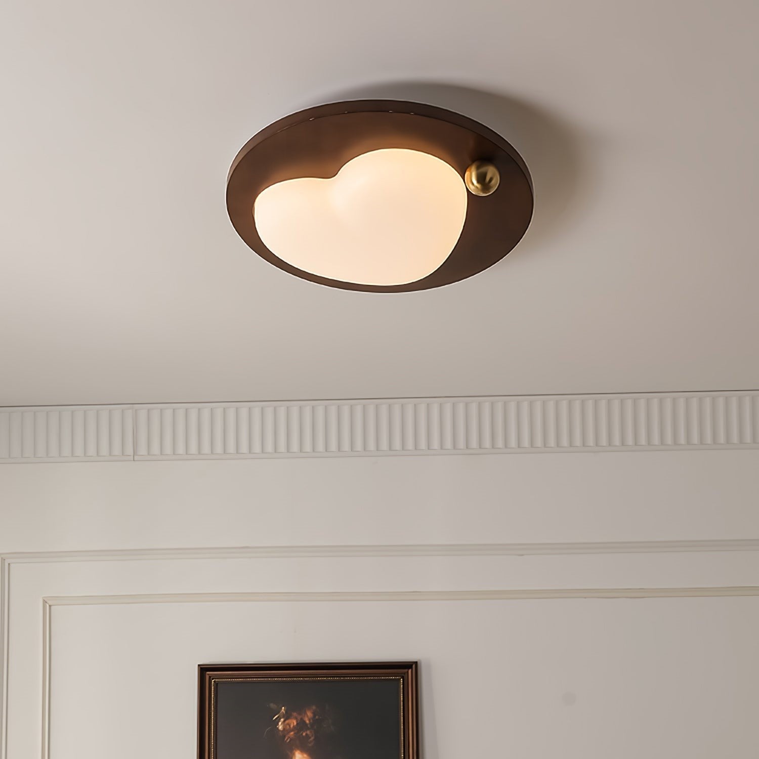 Loft | Drewniana lampa sufitowa LED