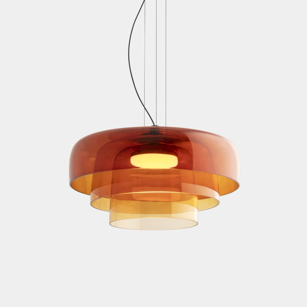 Aureon | Lampa wisząca z barwionego szkła