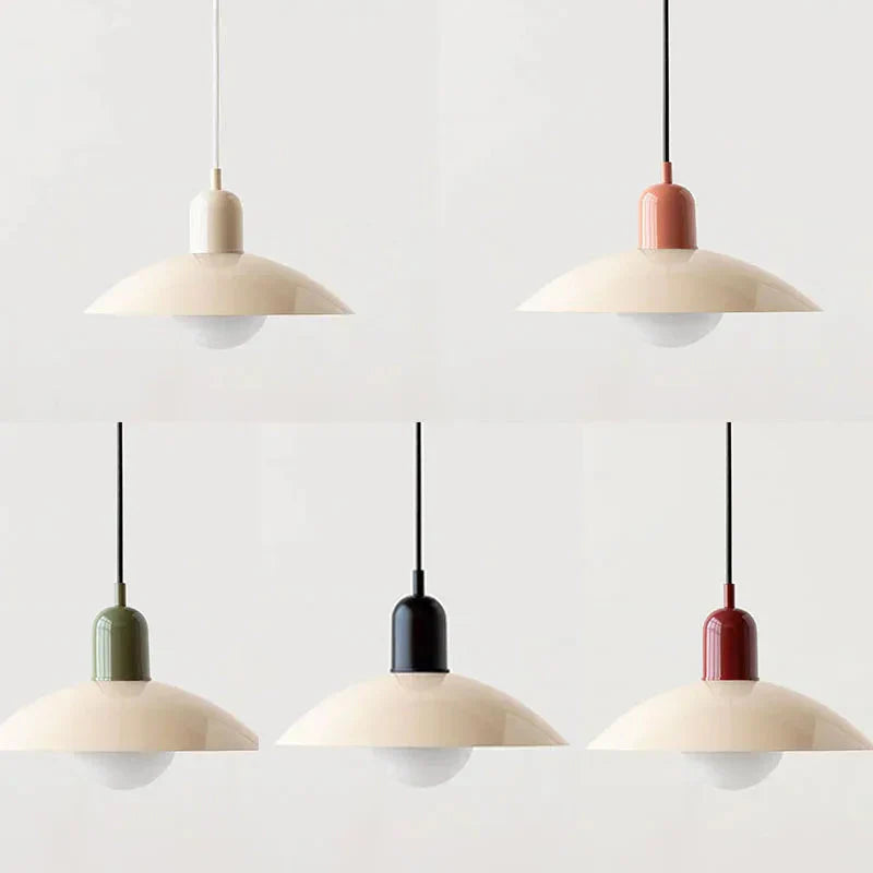 Lampa wisząca Macaron | Kolorowy szklany klosz w nowoczesnym stylu