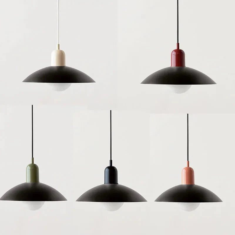 Lampa wisząca Macaron | Kolorowy szklany klosz w nowoczesnym stylu