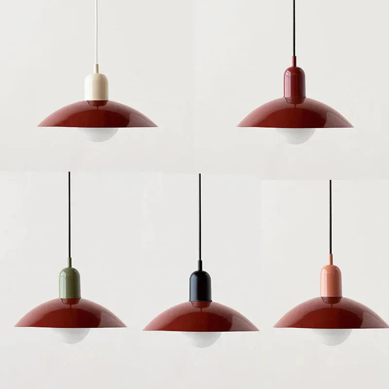 Lampa wisząca Macaron | Kolorowy szklany klosz w nowoczesnym stylu