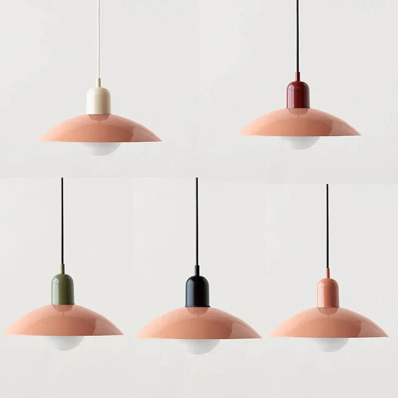Lampa wisząca Macaron | Kolorowy szklany klosz w nowoczesnym stylu