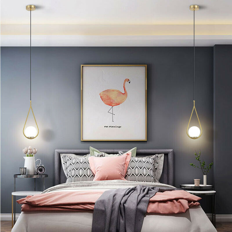 Aurea | Złota lampa wisząca LED, w kształcie kropli, nowoczesna