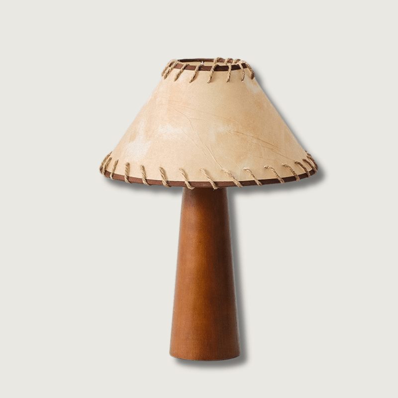 ZenWood | Lampa stołowa LED z drewna w stylu Wabi-Sabi w stylu japońskim