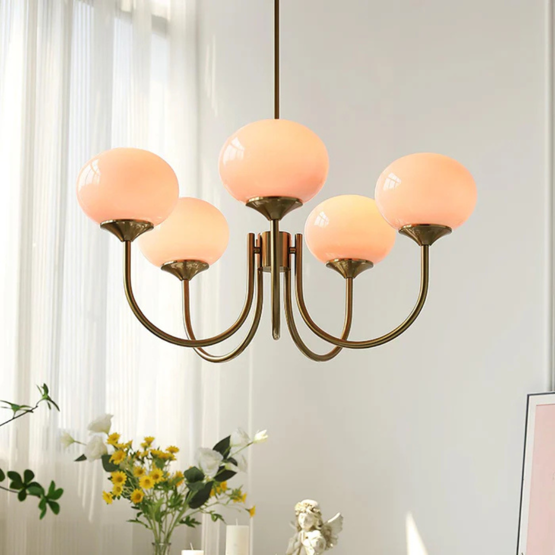 Aris | Designerska lampa wisząca z żyrandolem