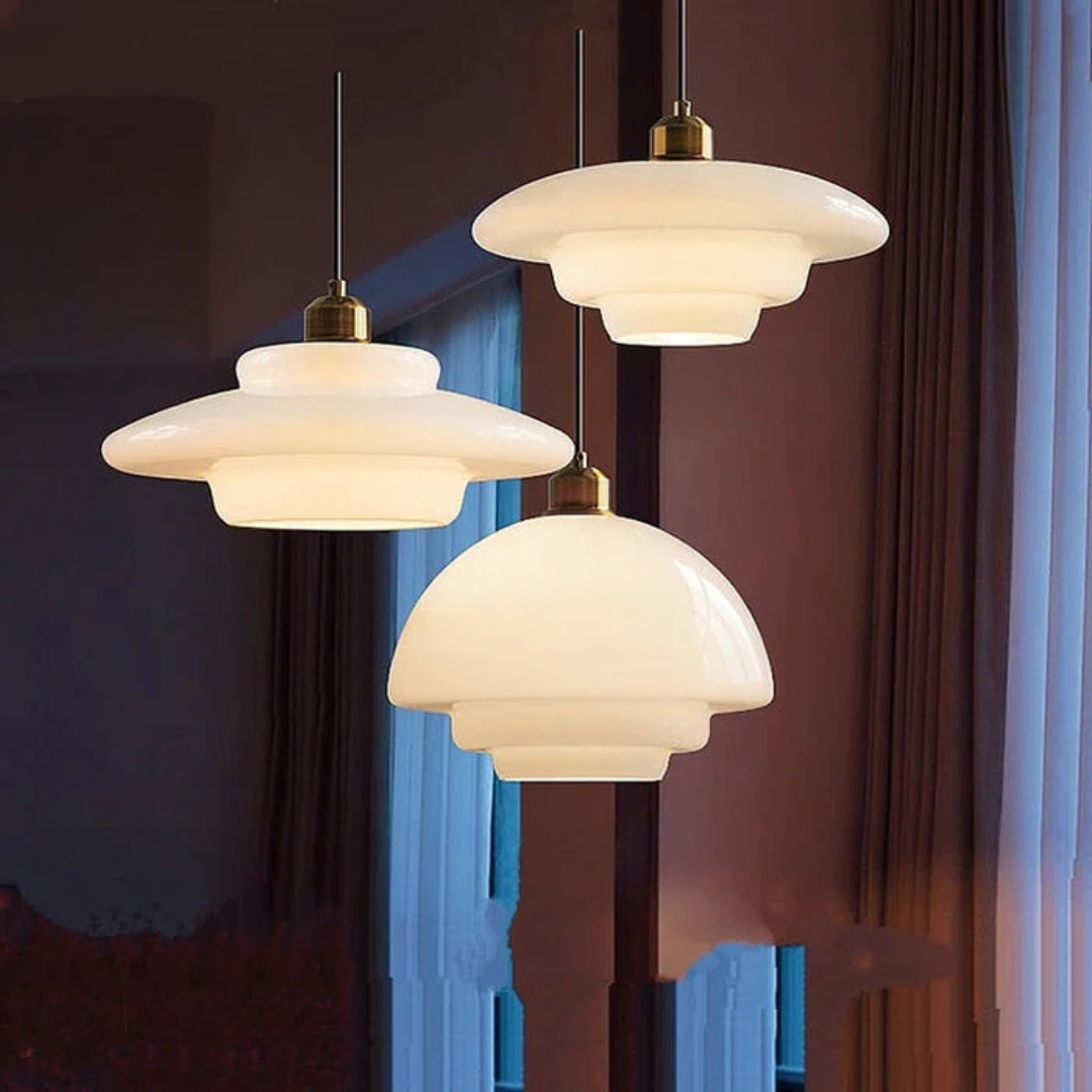 Lampa wisząca szklana | Lampa sufitowa do kuchni i salonu