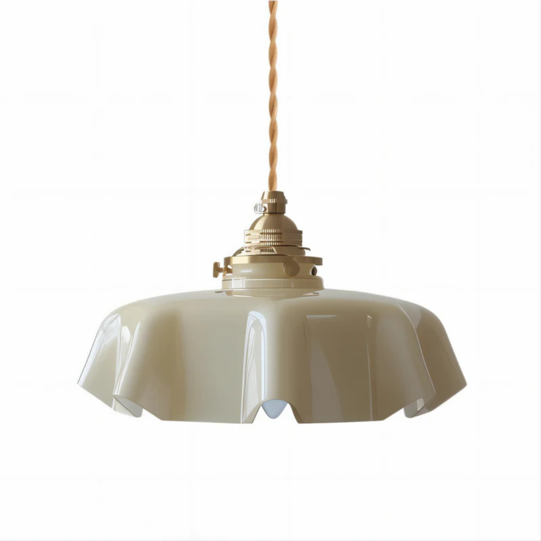Liora | Szklana lampa wisząca w stylu retro