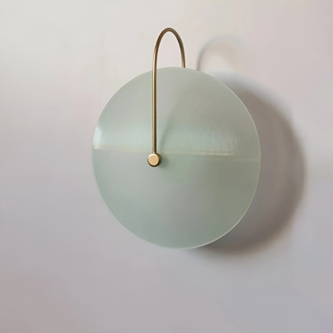 Valora | Okrągła szklana lampa ścienna