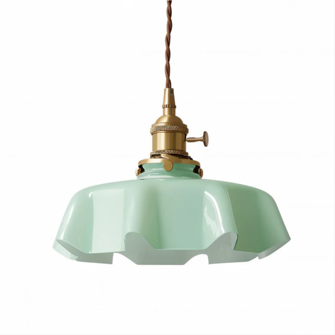 Liora | Szklana lampa wisząca w stylu retro