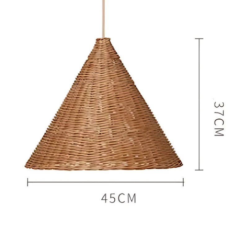 Ravena | Lampa wisząca w stylu rattanu