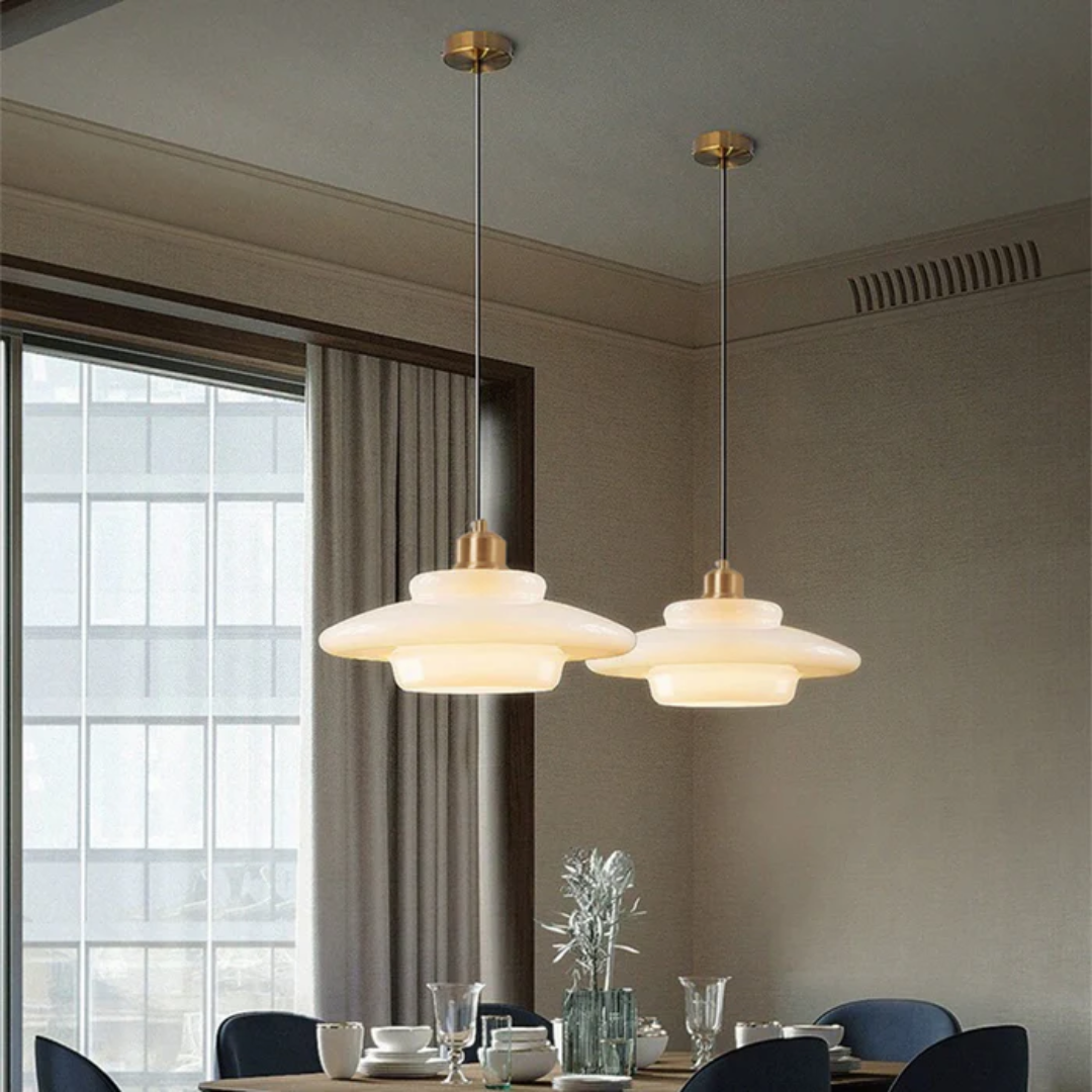 Lampa wisząca szklana | Lampa sufitowa do kuchni i salonu