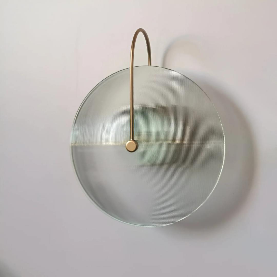 Valora | Okrągła szklana lampa ścienna