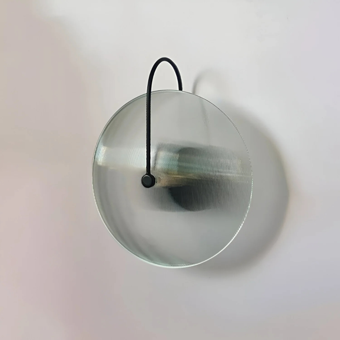 Valora | Okrągła szklana lampa ścienna