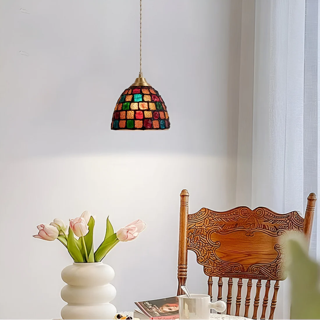 Vetrina | Artystyczna mozaikowa lampa wisząca