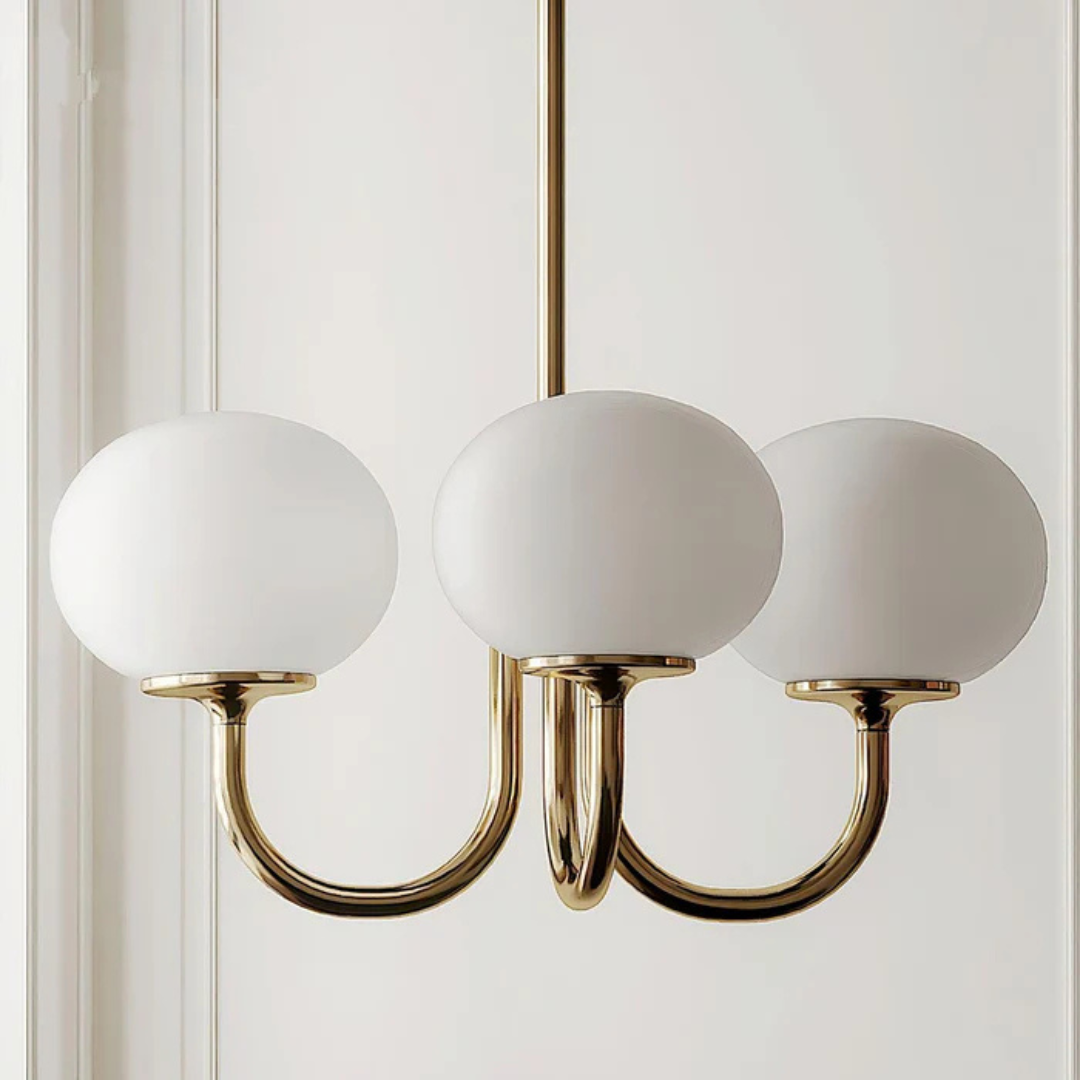 Aris | Designerska lampa wisząca z żyrandolem