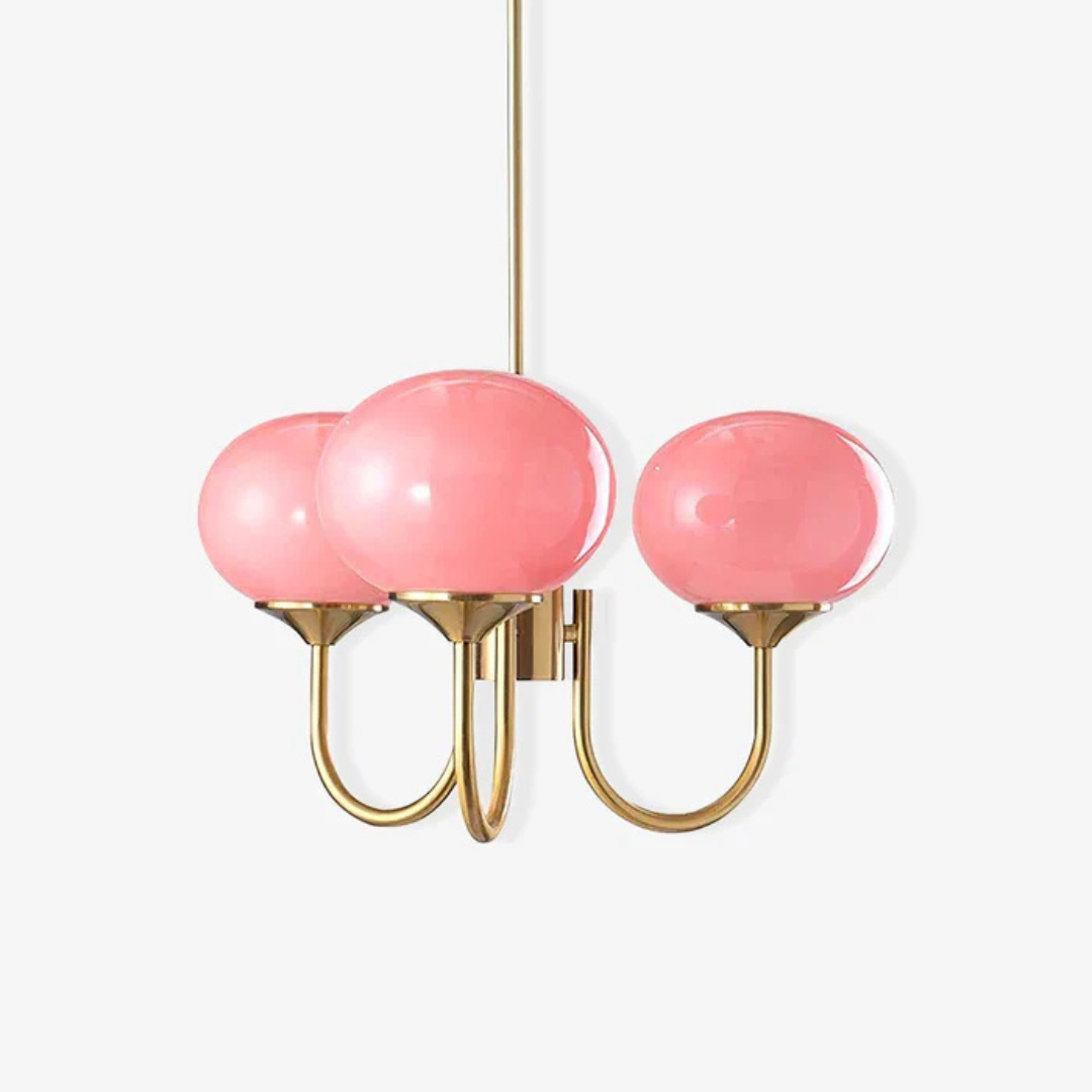 Aris | Designerska lampa wisząca z żyrandolem
