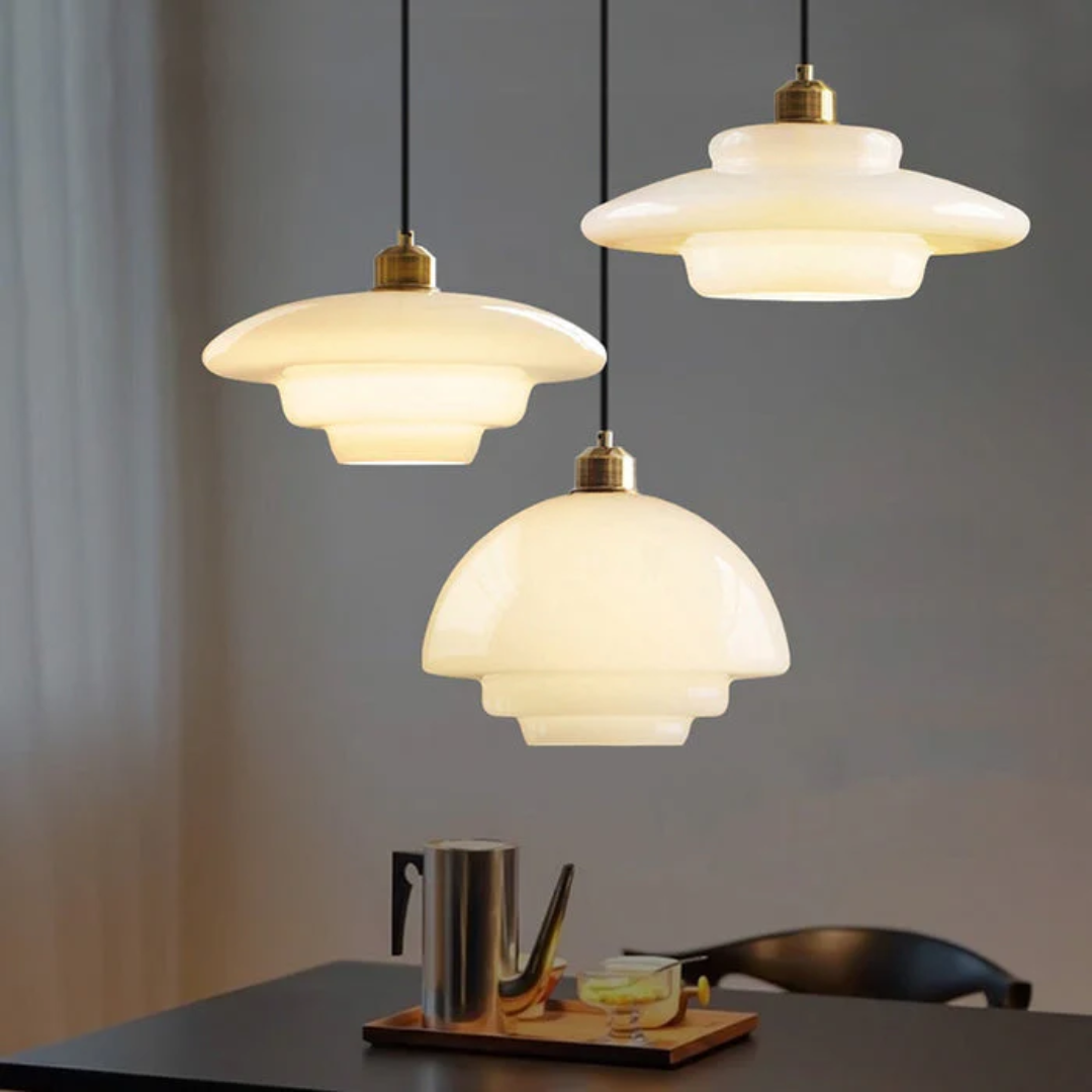 Lampa wisząca szklana | Lampa sufitowa do kuchni i salonu