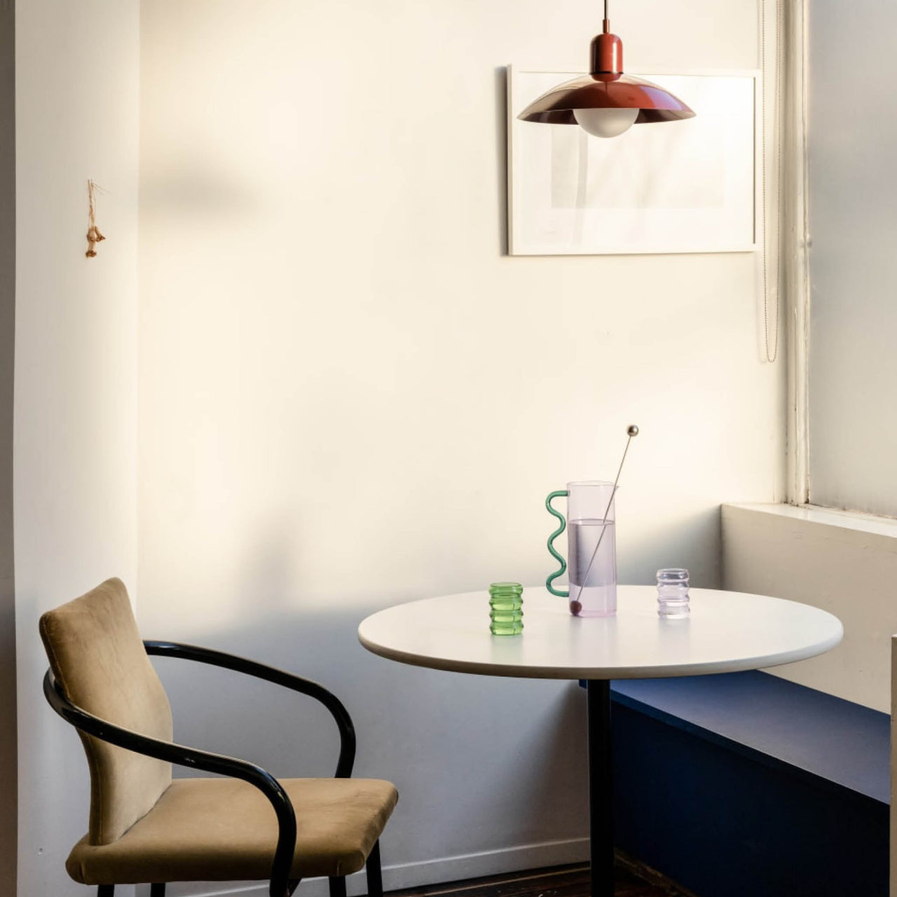 Lampa wisząca Macaron | Kolorowy szklany klosz w nowoczesnym stylu