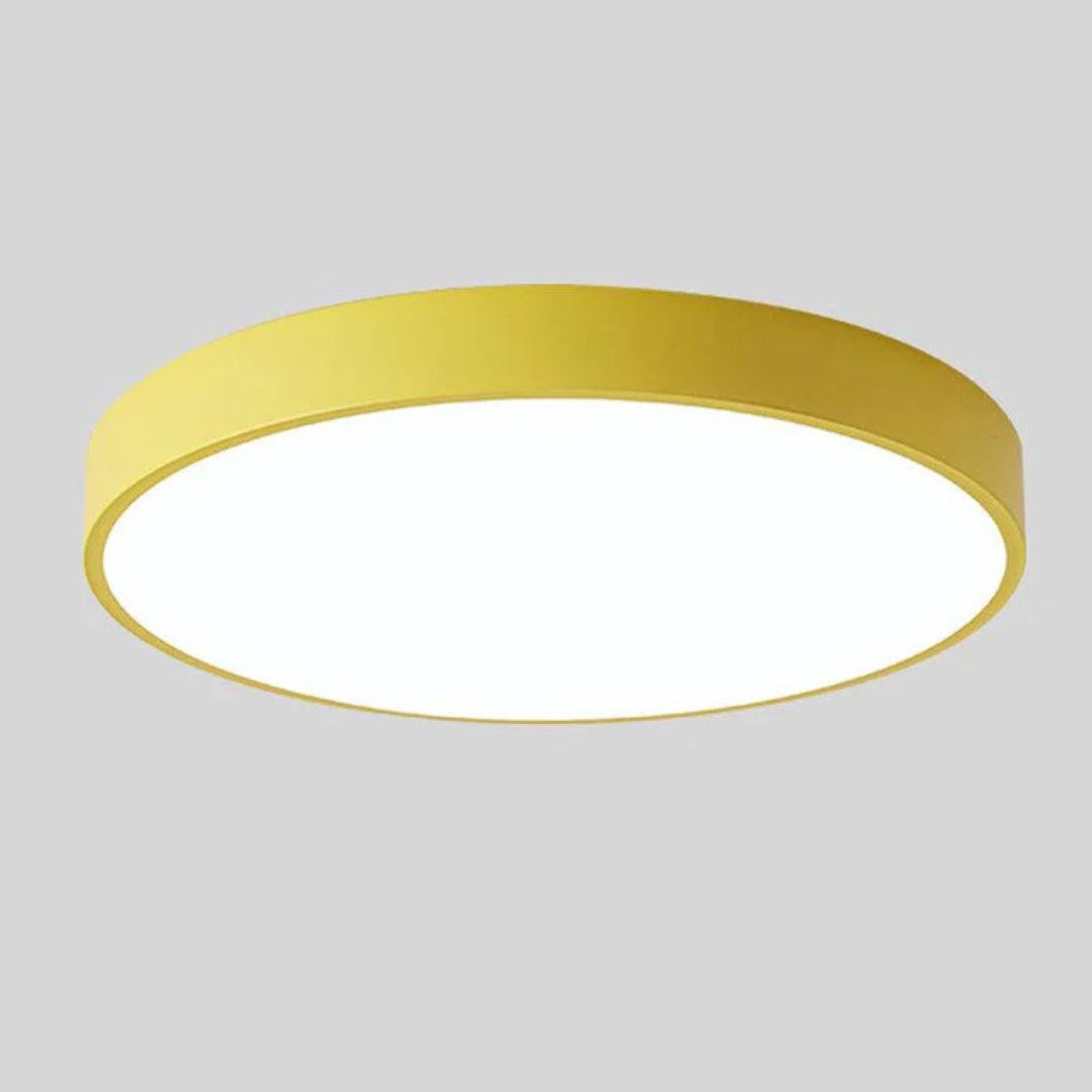 Avela | Okrągła lampa sufitowa LED z drewna