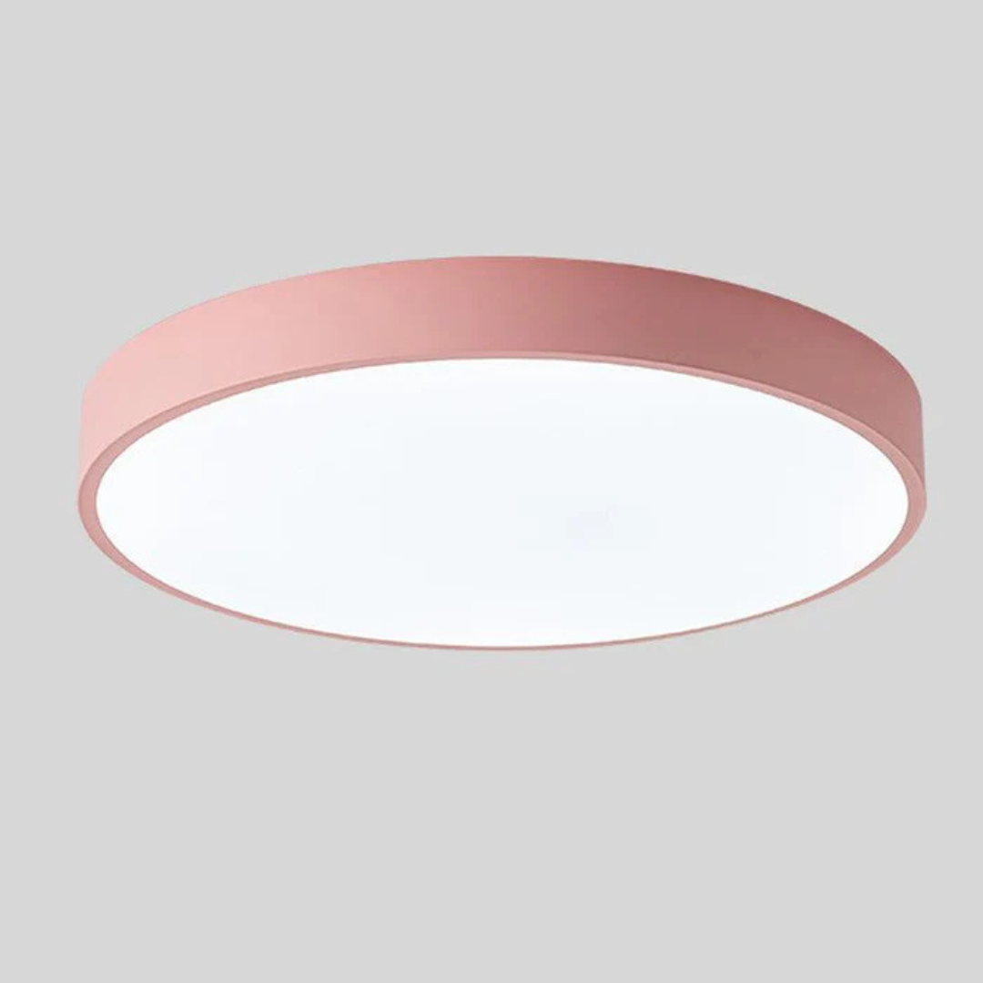 Avela | Okrągła lampa sufitowa LED z drewna